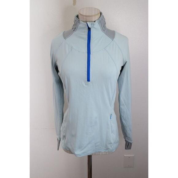 Lululemon Go the Distance 1/2 Zip Jacket 4 Caspian Blue Women’s Pullover Run - Picture 1 of 4